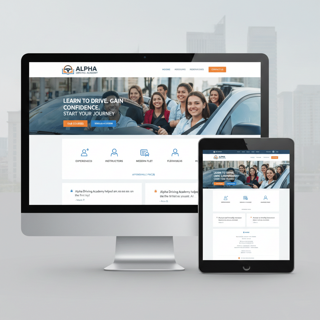 Creare site școală de șoferi 1 Creare site școală de șoferi
