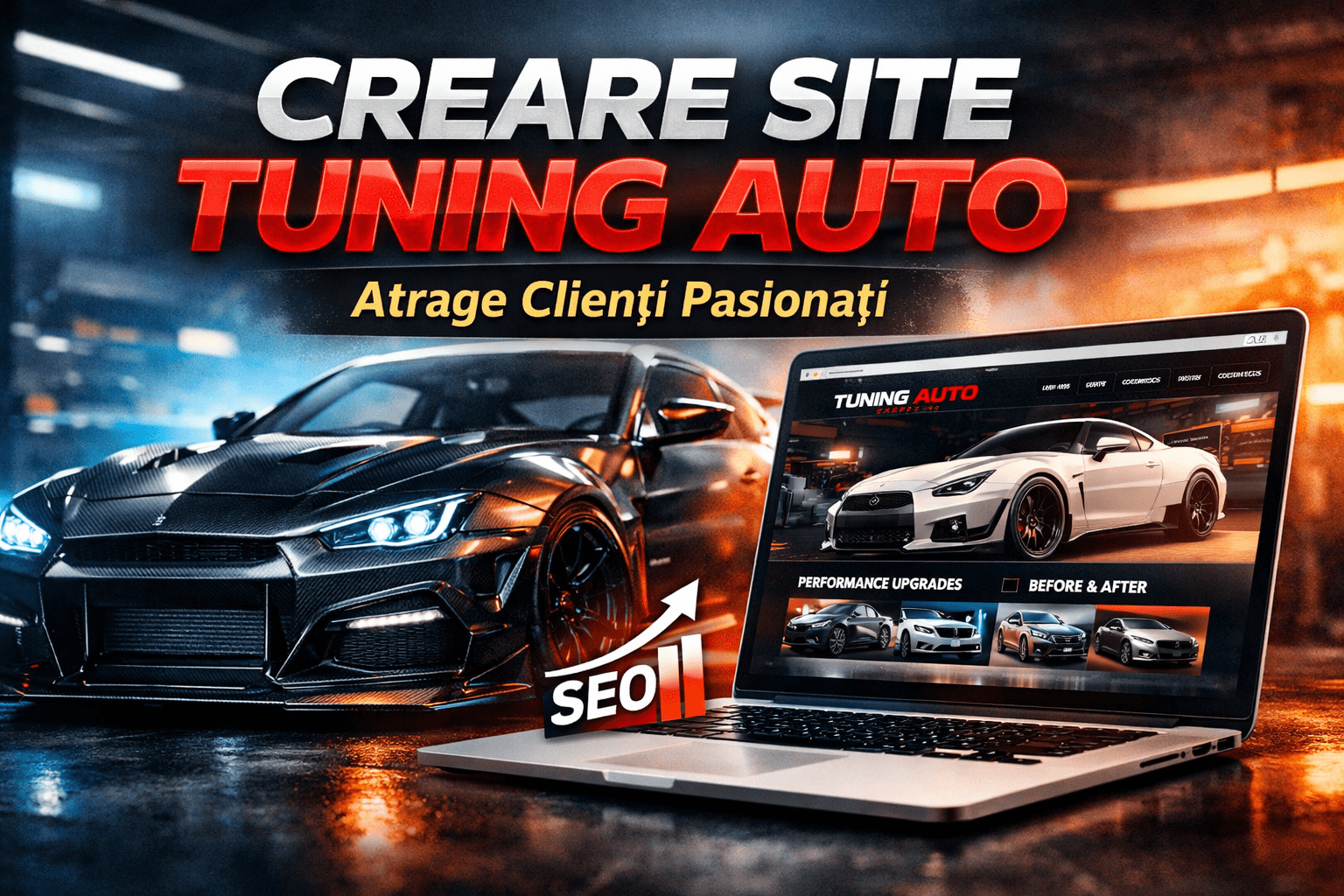Creare site tuning auto – cum îți aduce un site profesionist mai mulți clienți pasionați 1 Creare site tuning auto