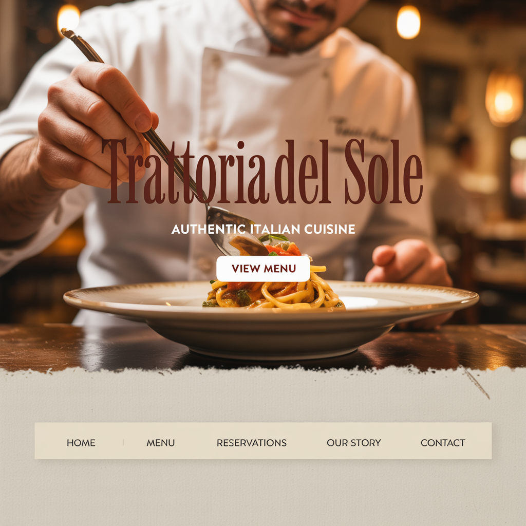 Creare Site Restaurant